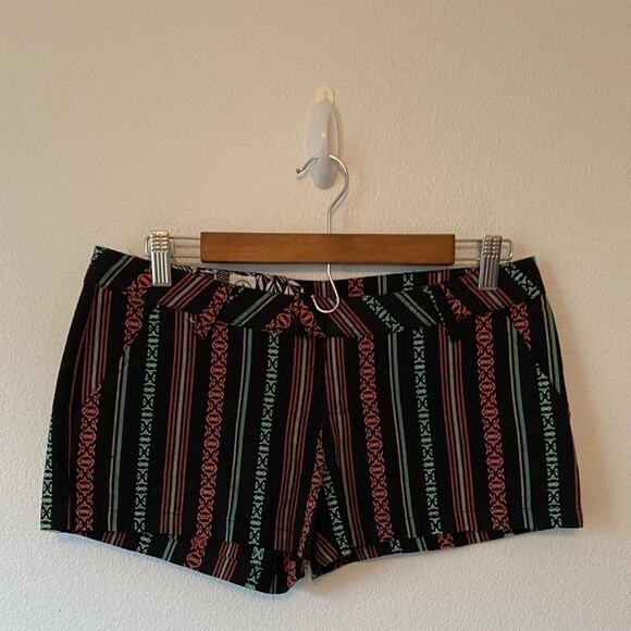 Volcom Boho Frochickie Colorful Aztec Low Rise Vacation Beach Cotton Short Jr 5 - Picture 2 of 11